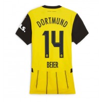 Camiseta Borussia Dortmund Maximilian Beier #14 Primera Equipación para mujer 2024-25 manga corta